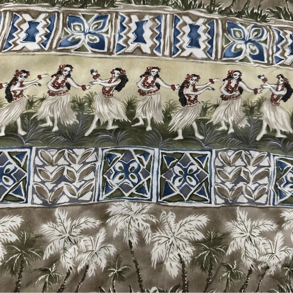 Vintage Campia Moda Tan Button Up Hawaiian Shirt Short Sleeve Men’s Size 2X - Picture 12 of 16